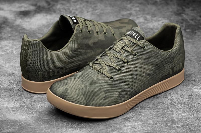 Dark / Camo Nobull Dark Forest Camo Canvas Women's Trainers | CA R2126V